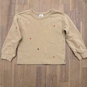 Gap Kids Girls Sweatshirt with Flowers 5T